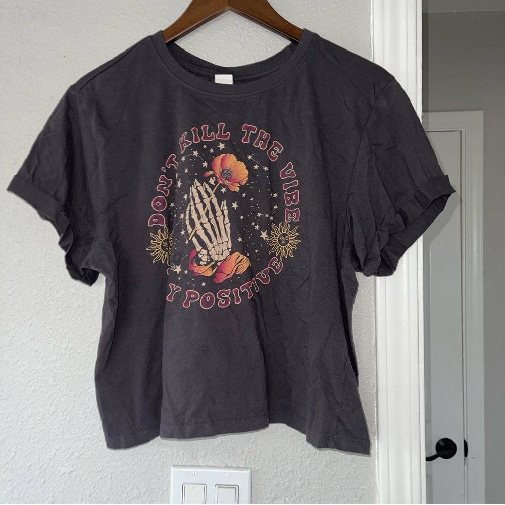 Women’s Graphic Black spooky short sleeve T-Shirt XL